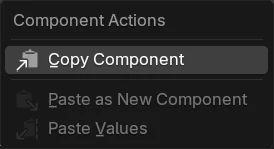 Component Actions