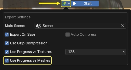 Blender Mesh Compression Options