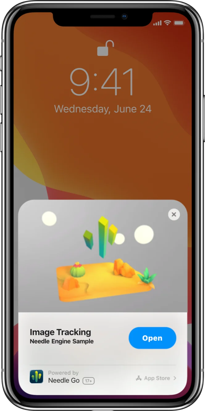 Example of iOS AR branding assets